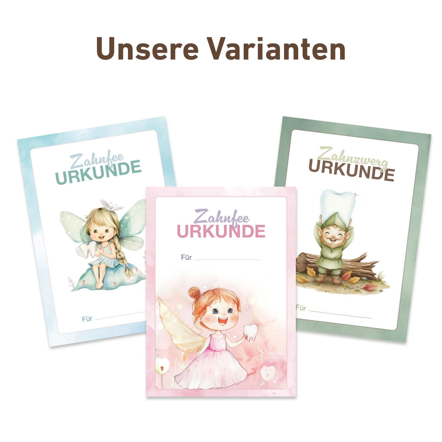 Zahnfee Urkunde test