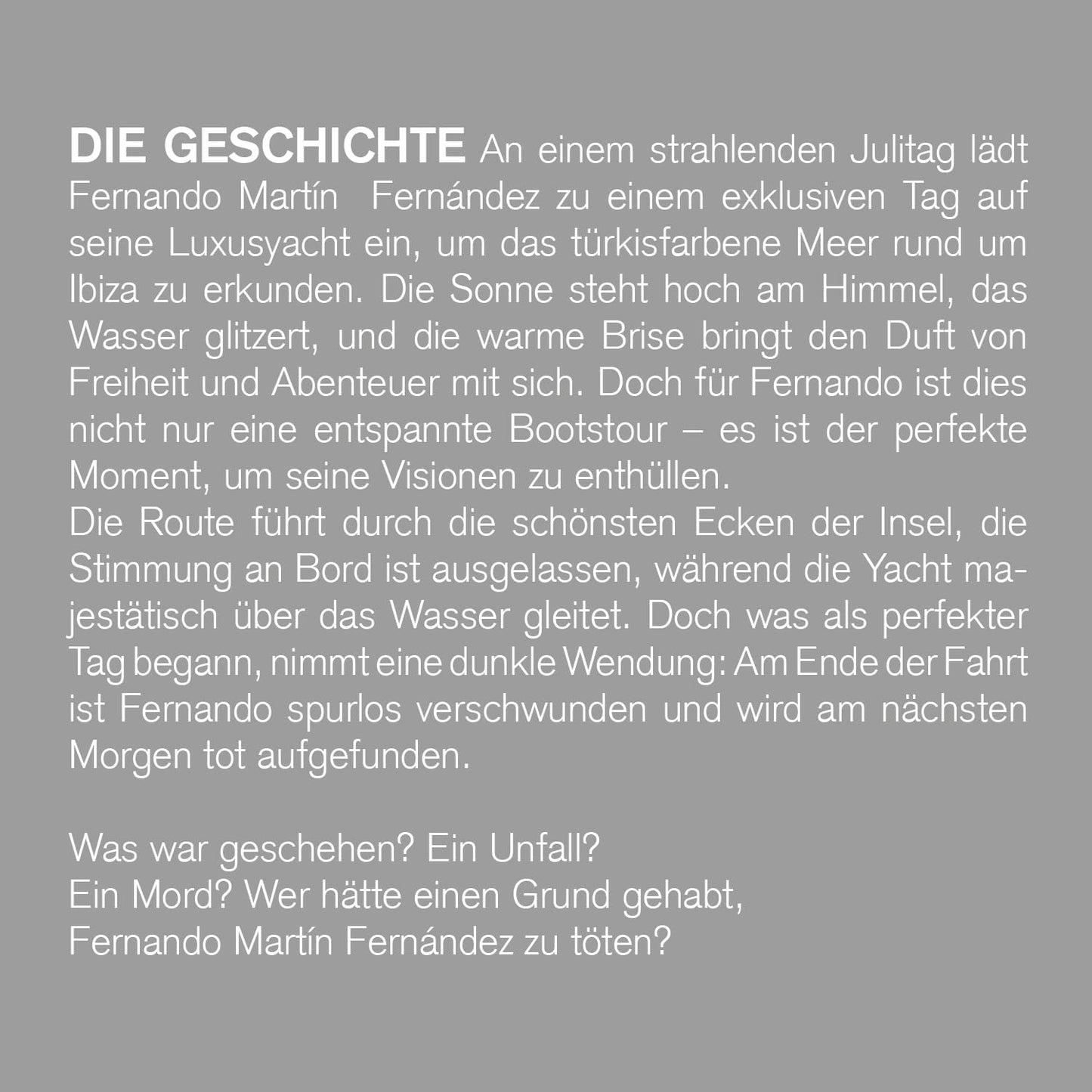 Krimidinner Pure White: die Yacht der Geheimnisse (4 Personen)