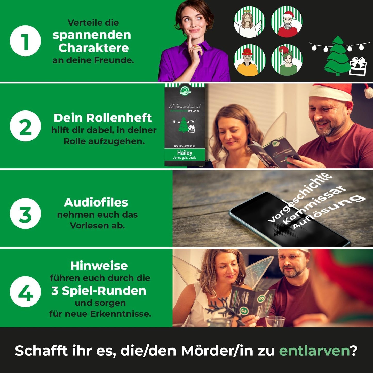 O Tannenbaum! Lichterglanz und eine Leiche (4 Personen)