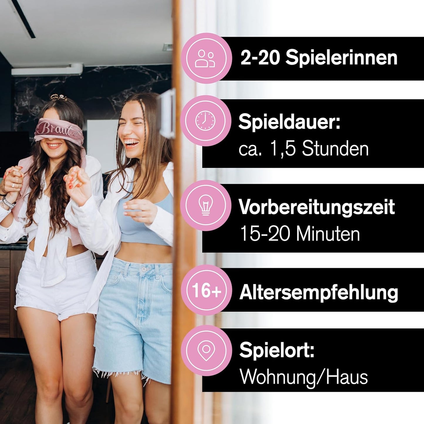 Junggesellinnenabschied Frauen – Schatzssuche/Schnitzeljagd JGA - from Miss to Mrs – (2-20 Frauen)