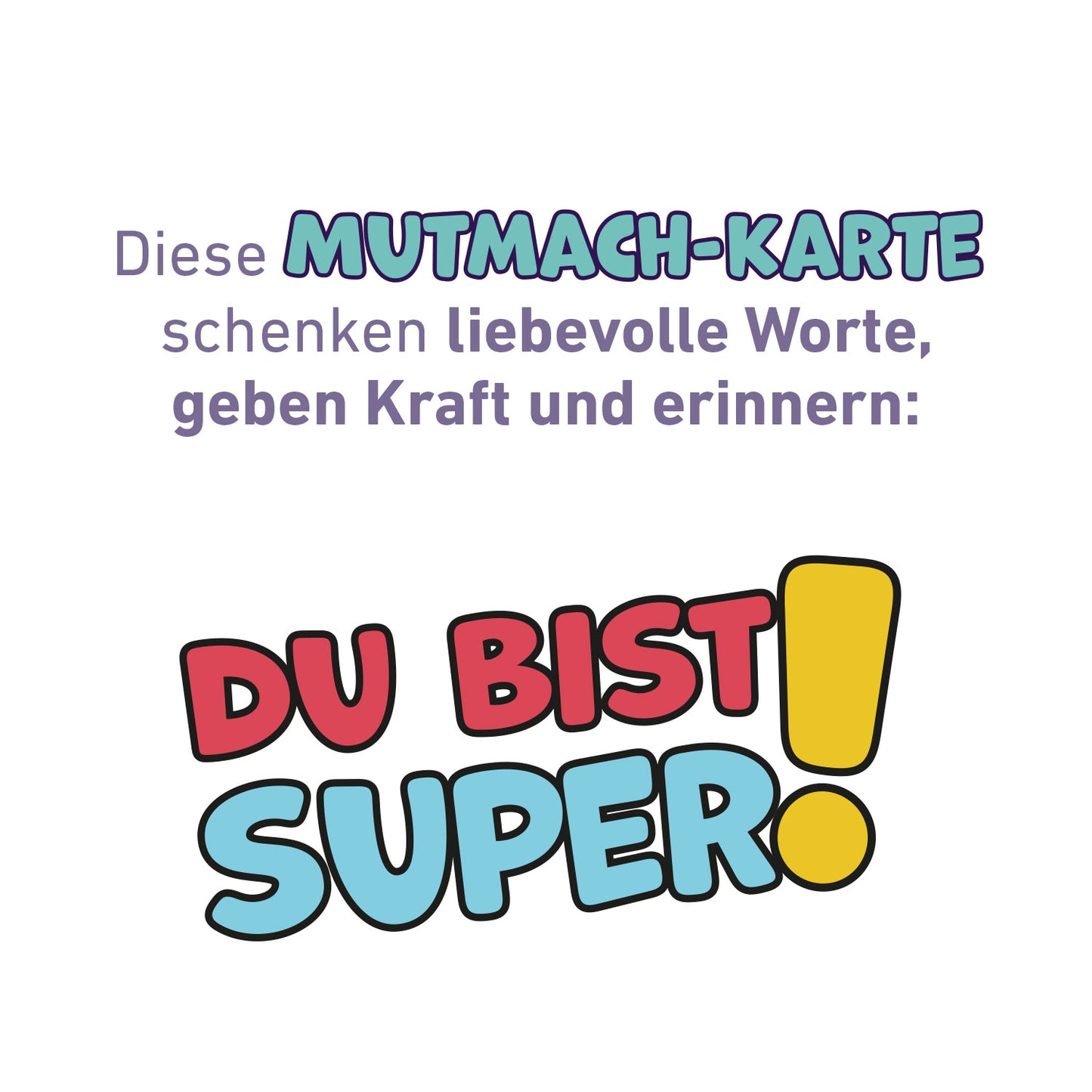 Mutmach-Karte für kleine Alltagshelden (Blau)