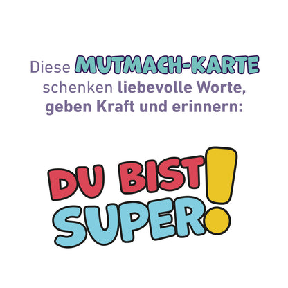 Mutmach-Karte für kleine Alltagshelden (Blau)