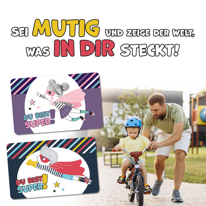 Mutmach-Karte für kleine Alltagshelden (Blau)