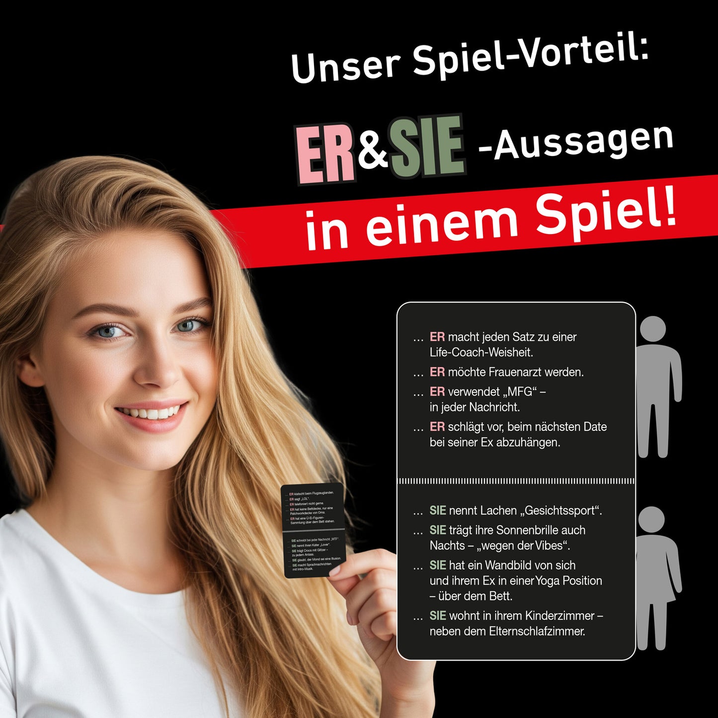 Er / Sie ist eine 10/10 aber ... das TikTok Kultspiel als Kartenspiel