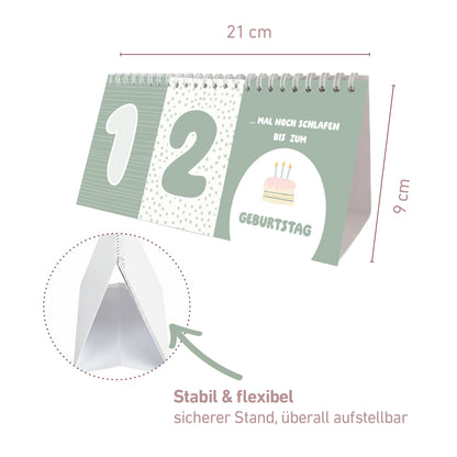 Coundown-Kalender – Salbeigrün