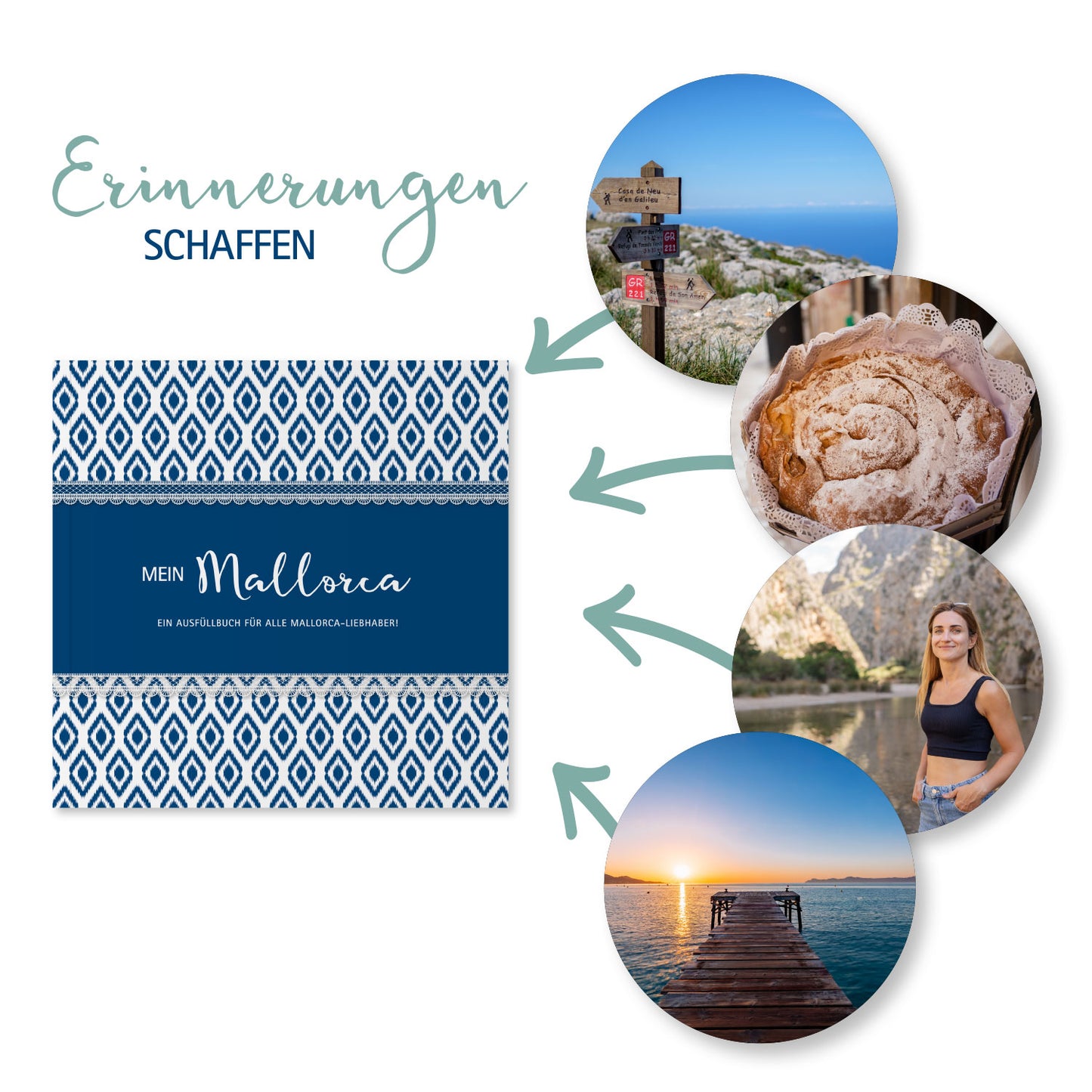 Mallorca Reisetagebuch zum Ausfüllen