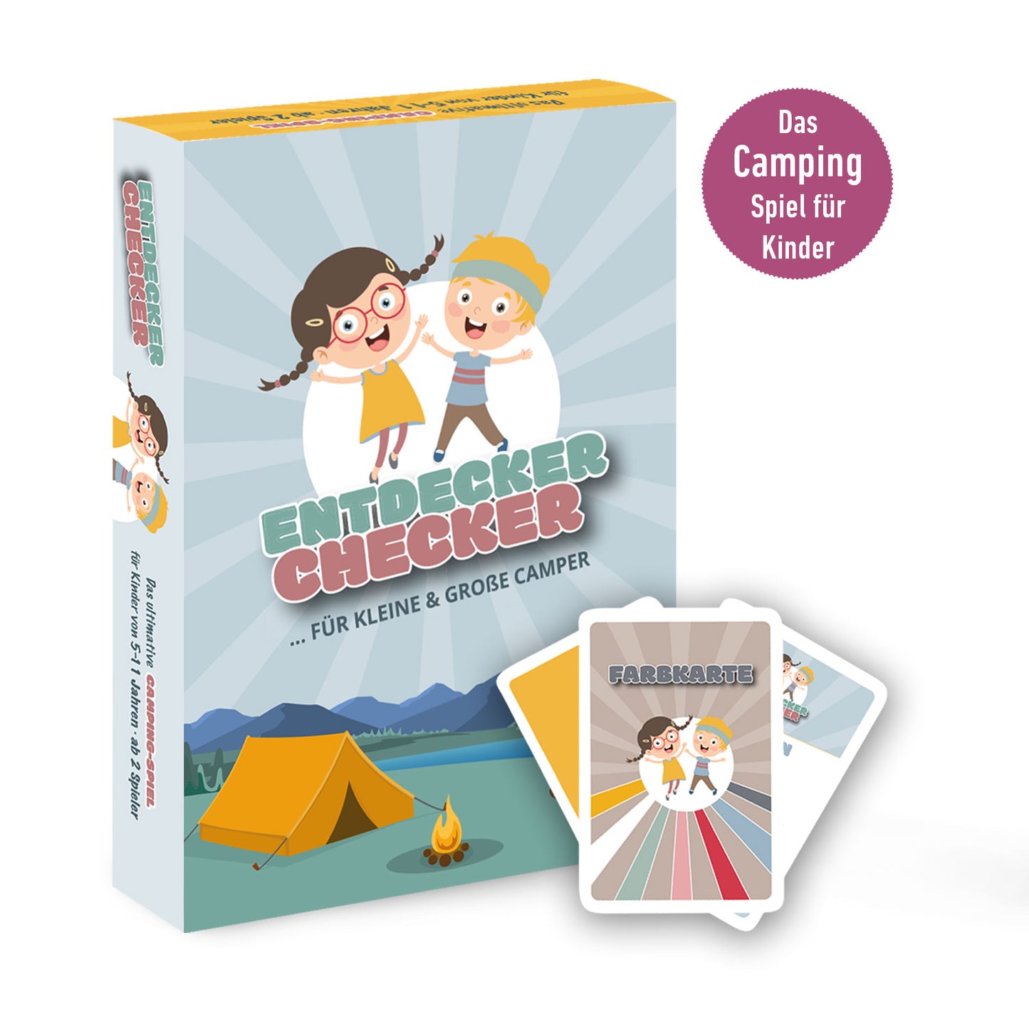 Campingspiel für Kinder – Outdoor Kartenspiel