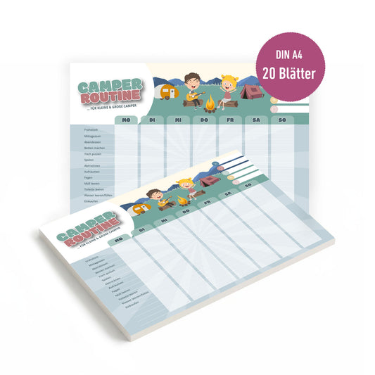 Camping Aufgabenplaner – Routine Planer