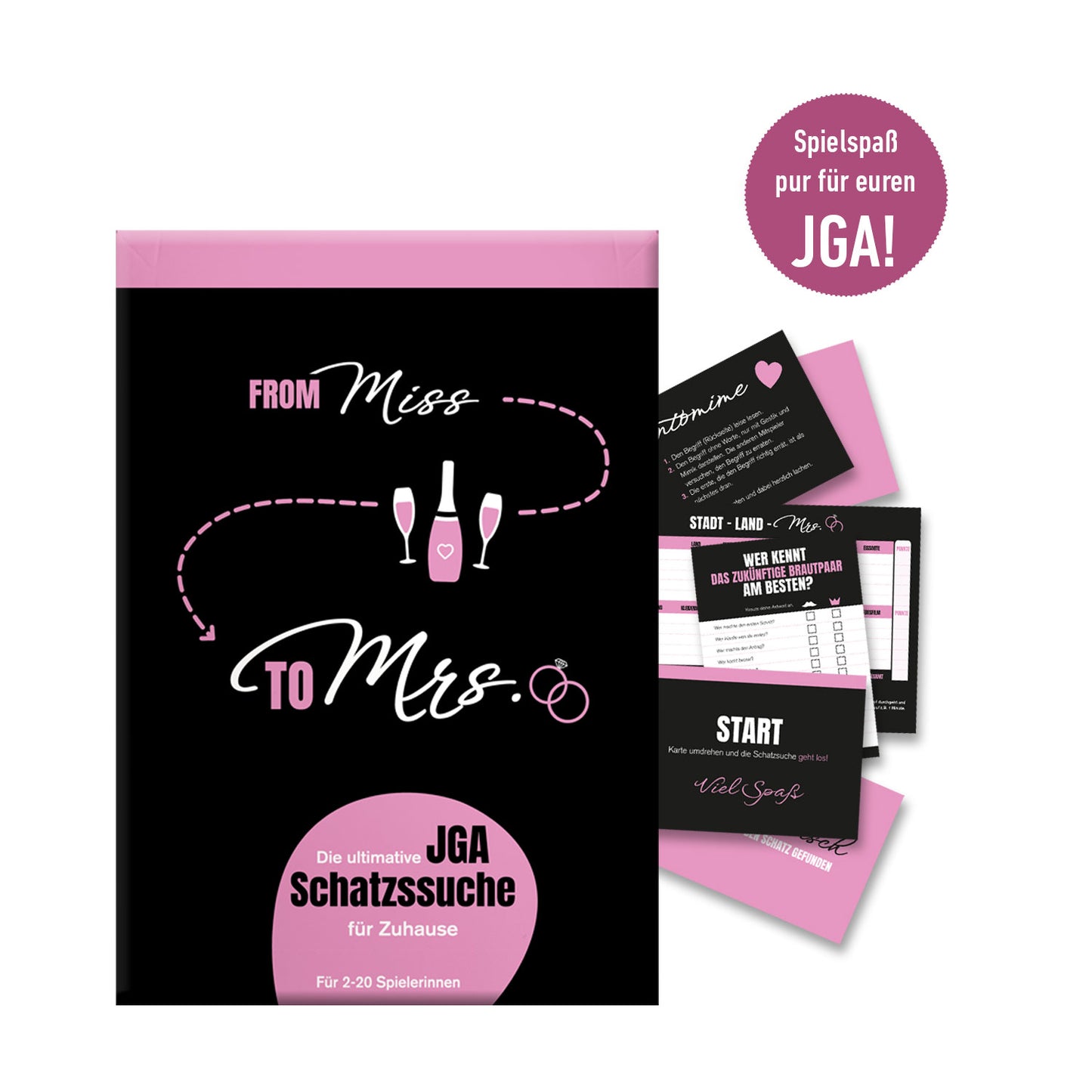 JGA Schatzsuche „From Miss to Mrs“