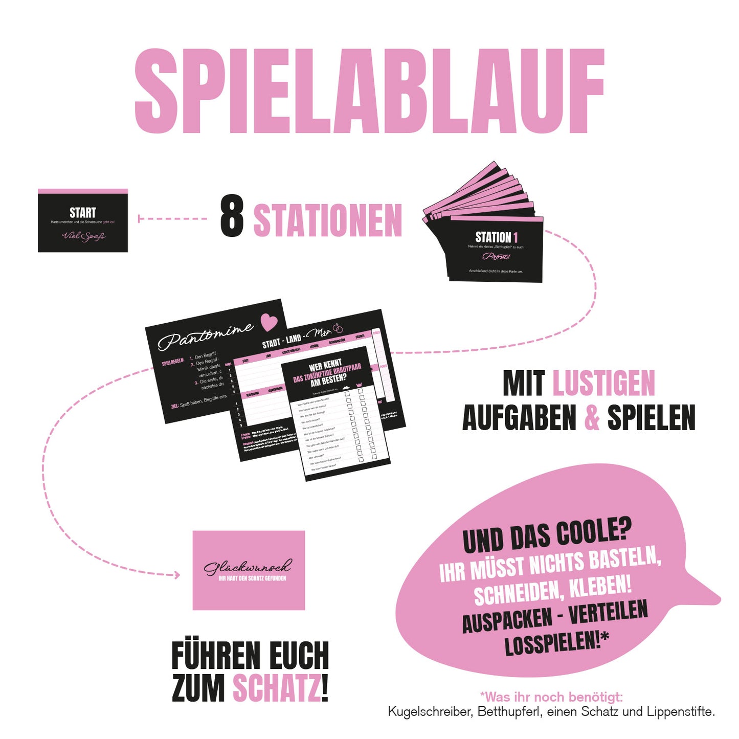 JGA Schatzsuche „From Miss to Mrs“