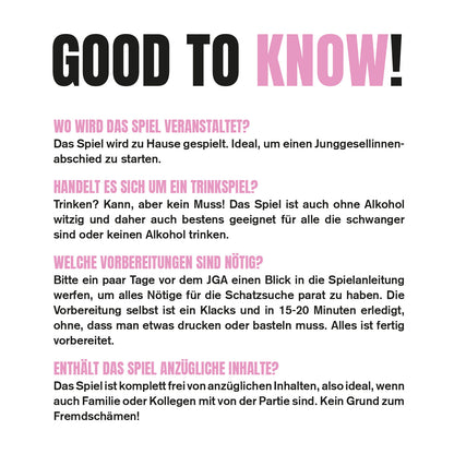 JGA Schatzsuche „From Miss to Mrs“