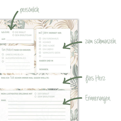 Zeitkapsel Karten Hochzeit – Boho Eukalyptus