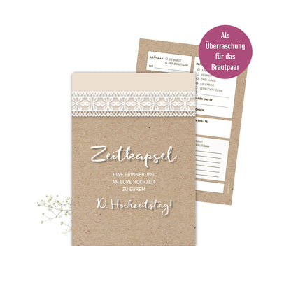 Zeitkapsel Karten Hochzeit – Vintage Optik
