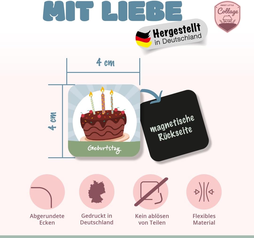 Magnete für Wochenplanung - Kindergarten