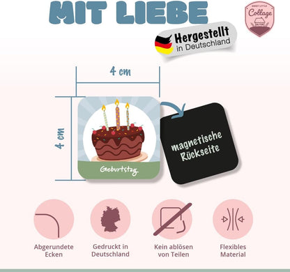 Magnete für Wochenplanung - Kindergarten