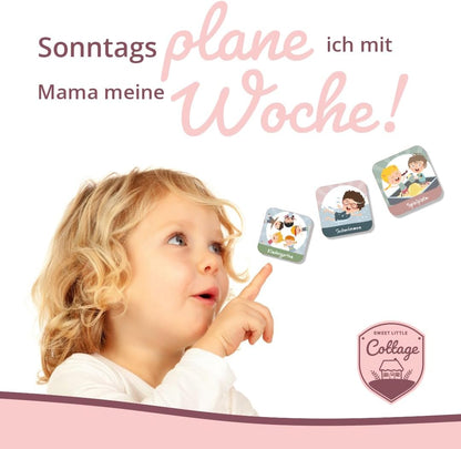 Magnete für Wochenplanung - Kindergarten