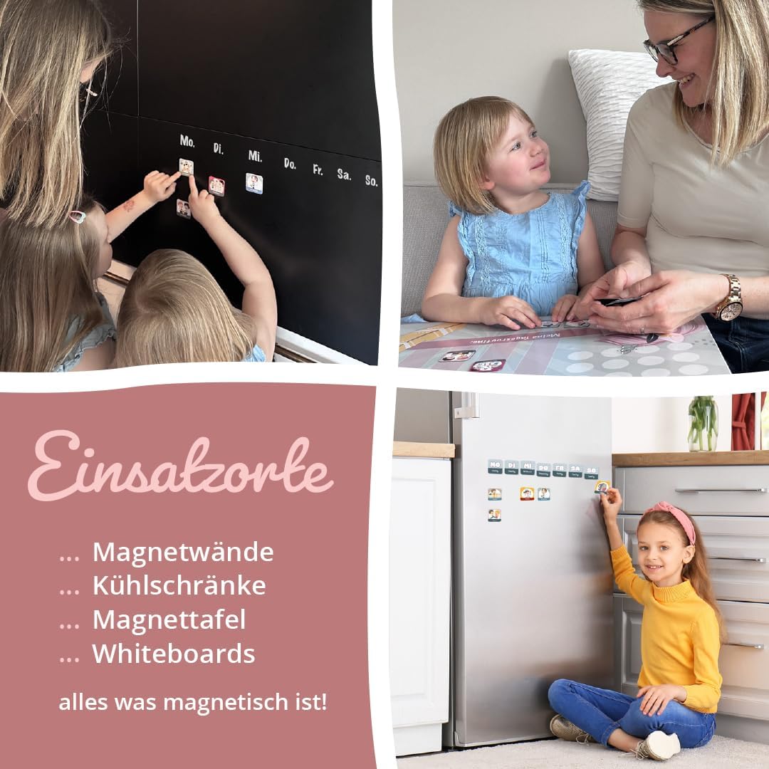 Magnete für Wochenplanung - Kindergarten