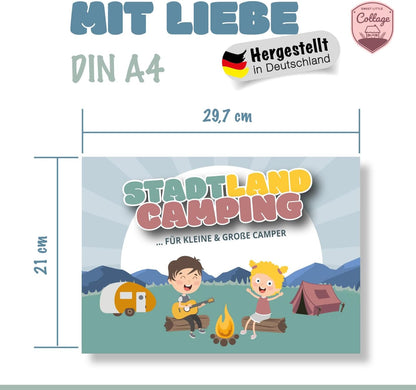 Stadt Land Camping Spiel – Campingvariante