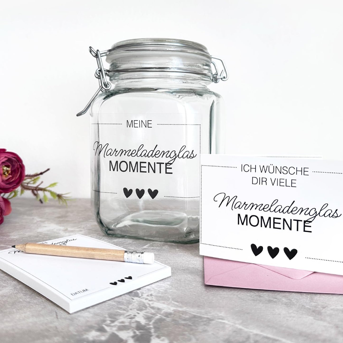 Glücks-Marmeladenglasmomente