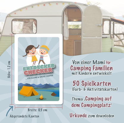 „Entdecker Checker“ – Outdoor Kartenspiel für kleine Camper