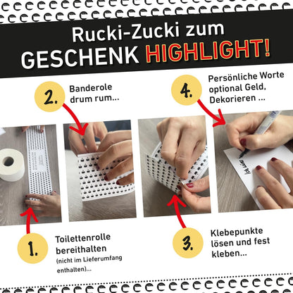 Klopapier-Banderölchen, Grußkarte „Schlechte Zeiten“