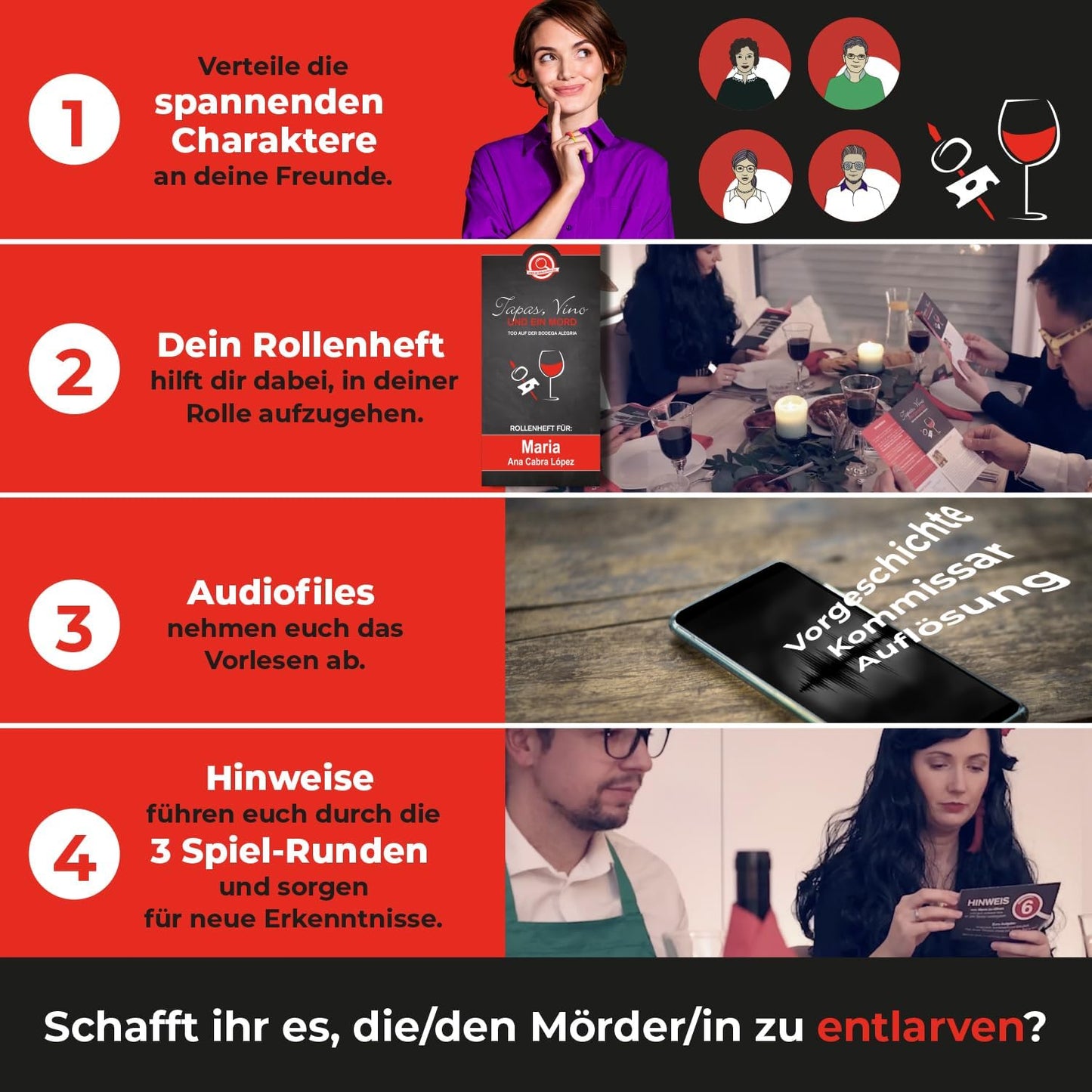 Vino, Tapas und EIN Mord (4 Personen)