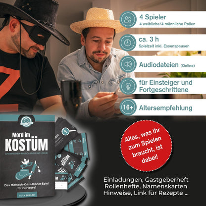 Mord im Kostüm – Champagner-Rausch und eine Leiche (4 Personen)
