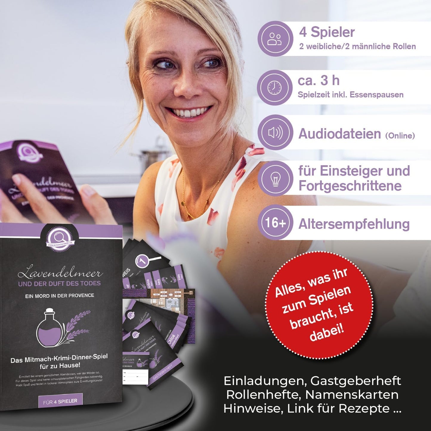 Lavendelmeer und der Duft des Todes (4 Personen)