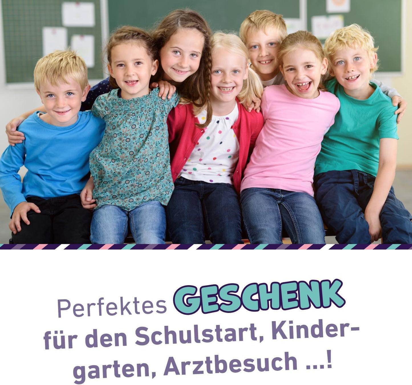 Mutmach Karte zur Stärkung für Kinder (blau, rot)