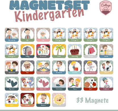 Magnete für Wochenplanung - Kindergarten