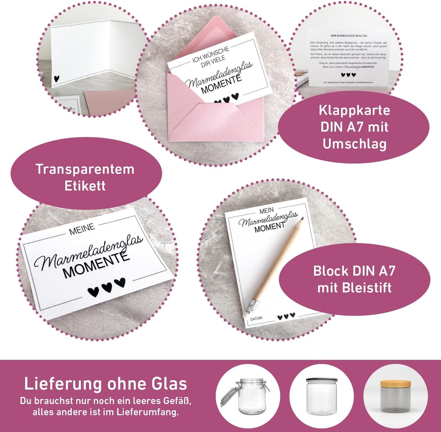 Glücks-Marmeladenglasmomente