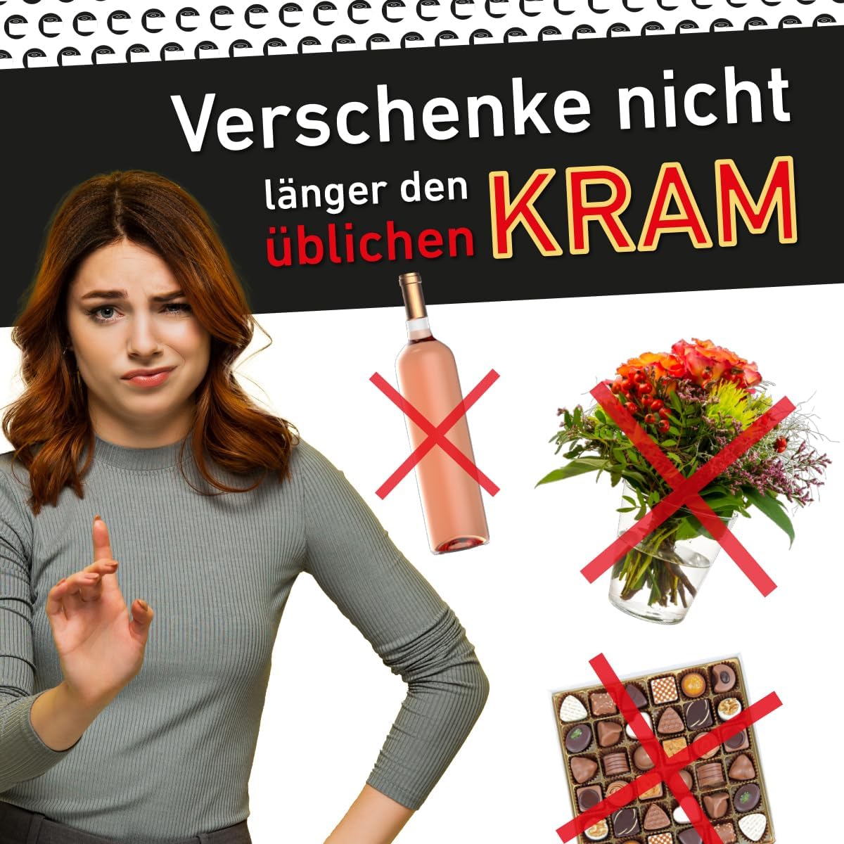 Klopapier-Banderölchen, Grußkarte Geburtstag (bunt)