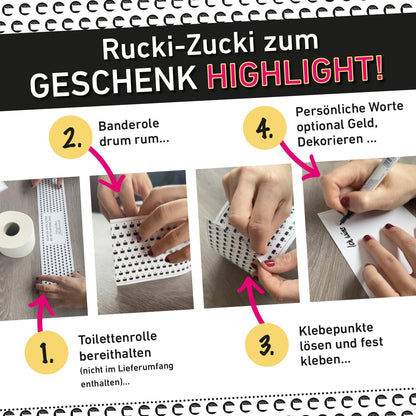 Klopapier-Banderölchen, Grußkarte "Beste MOM"