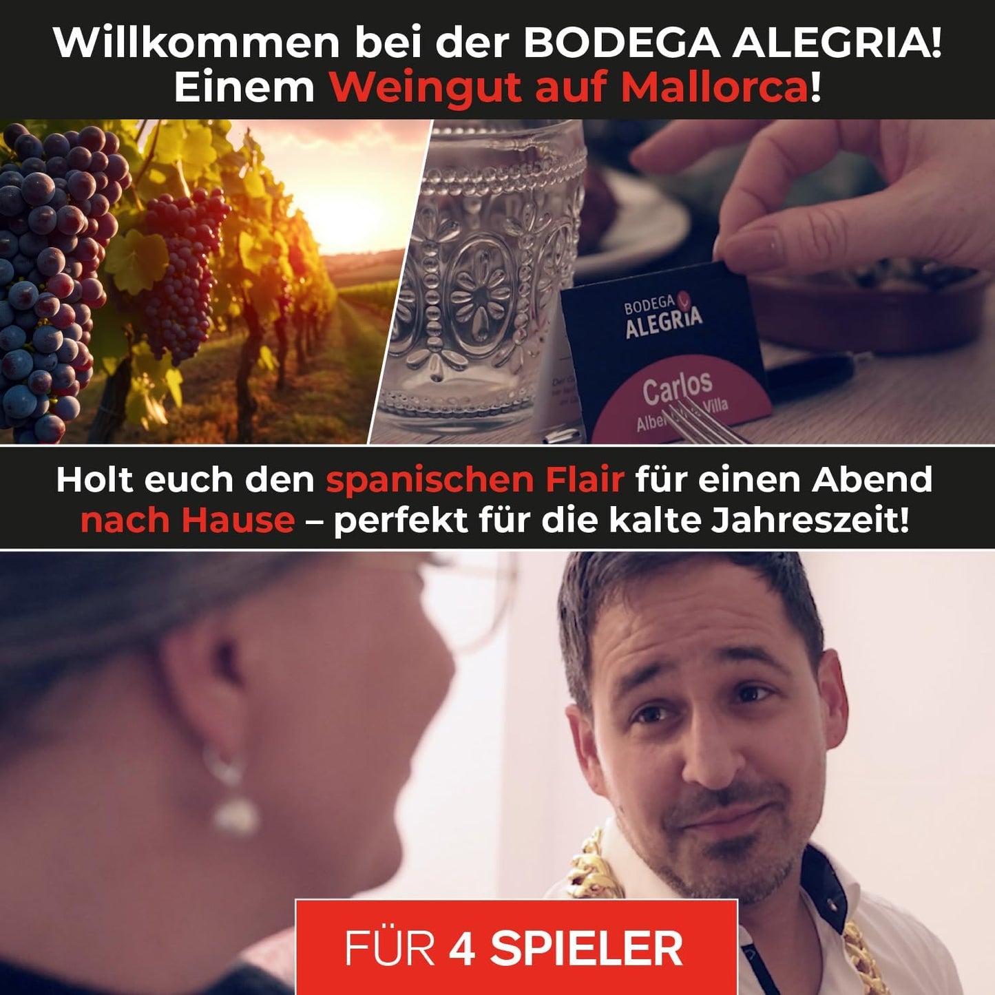 Vino, Tapas und EIN Mord (4 Personen)