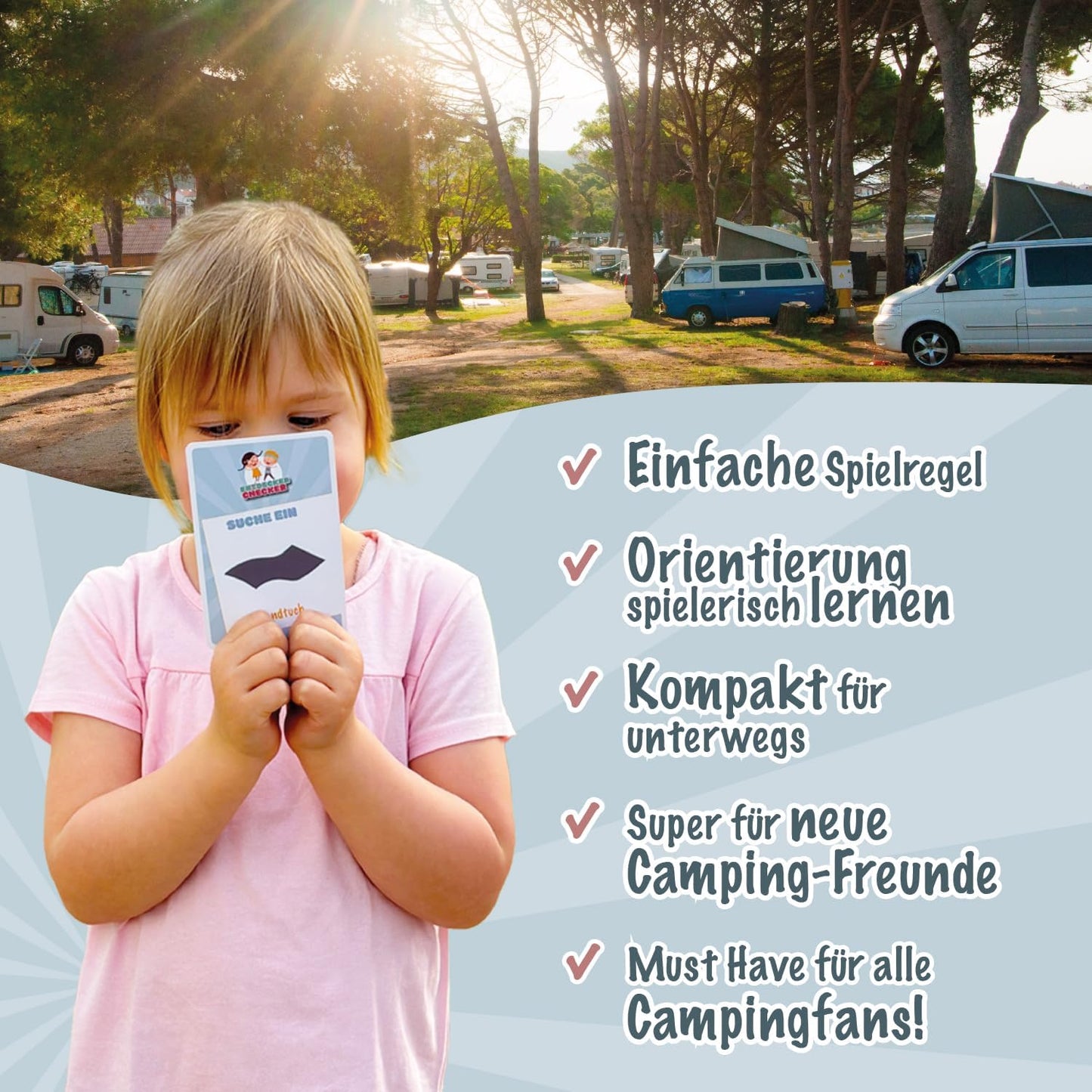 „Entdecker Checker“ – Outdoor Kartenspiel für kleine Camper