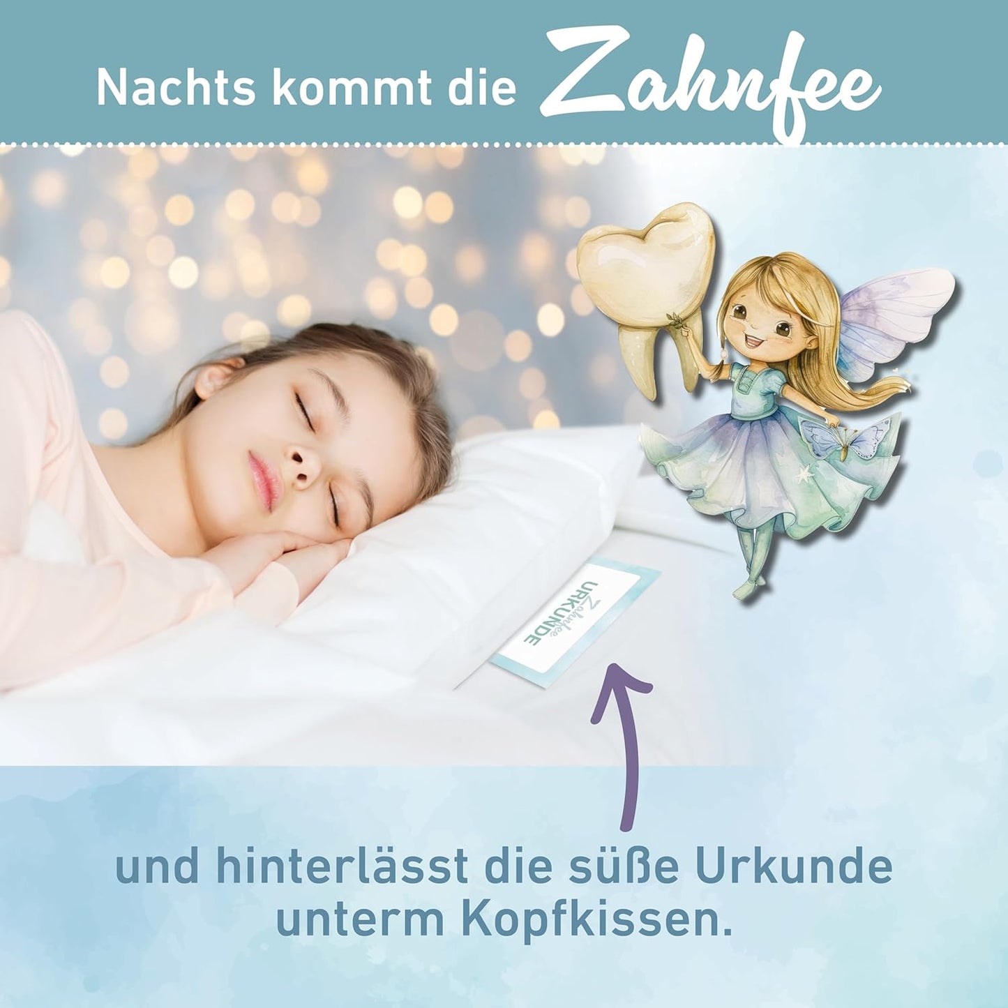 Zahnfee Urkunde (20 Stück) – Erinnerung an die ersten Zahnlücken