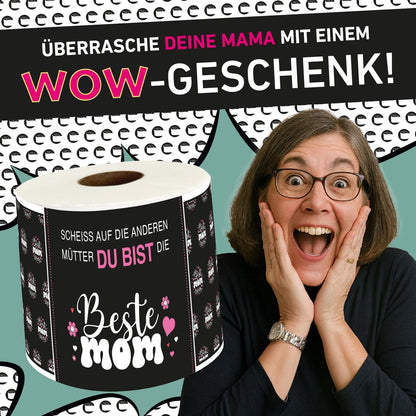 Klopapier-Banderölchen, Grußkarte "Beste MOM"