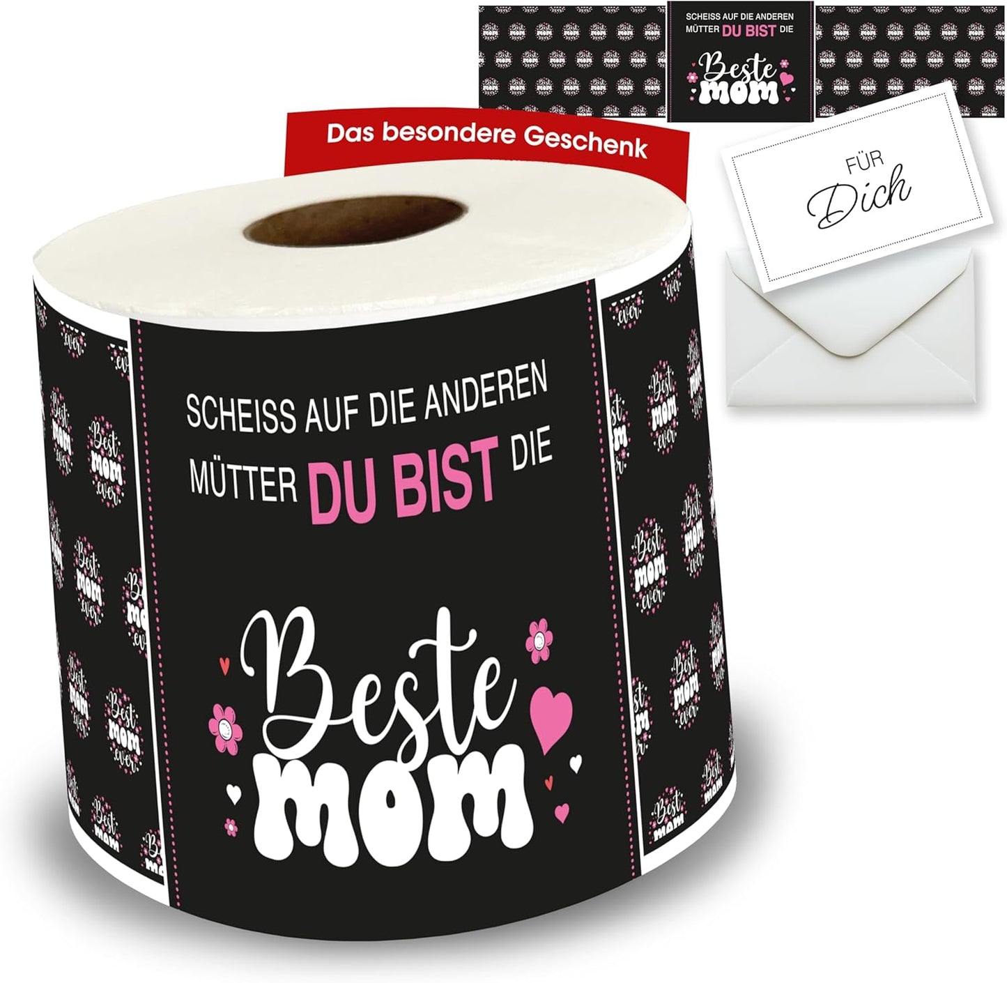Klopapier-Banderölchen, Grußkarte "Beste MOM"