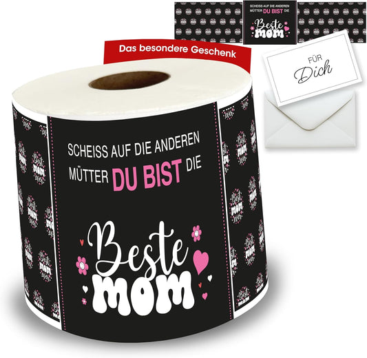 Klopapier-Banderölchen, Grußkarte "Beste MOM"