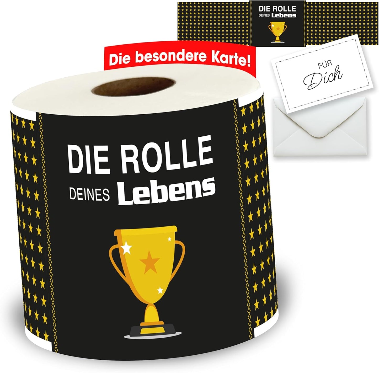 Klopapier-Banderölchen, Grußkarte „Rolle deines Lebens“