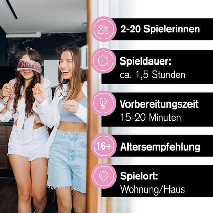 Junggesellinnenabschied Frauen – Schatzssuche/Schnitzeljagd JGA - from Miss to Mrs – (2-20 Frauen)