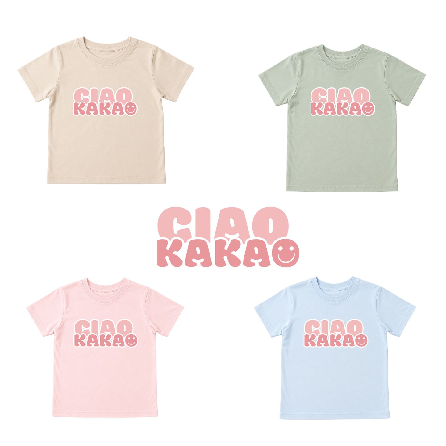 Bügelbild „Ciao Kakao“ Rosa