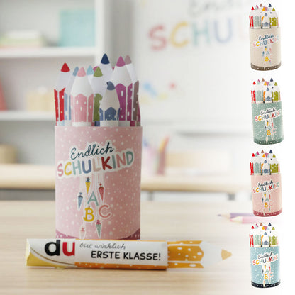 Geschenk zum Schulstart, Einschulung I Duplo Banderolen DIY Geschenkbox Druckvorlage