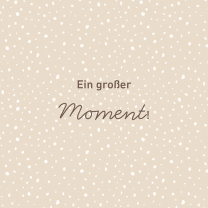 Einladungskarte zur Einschulung (Beige)