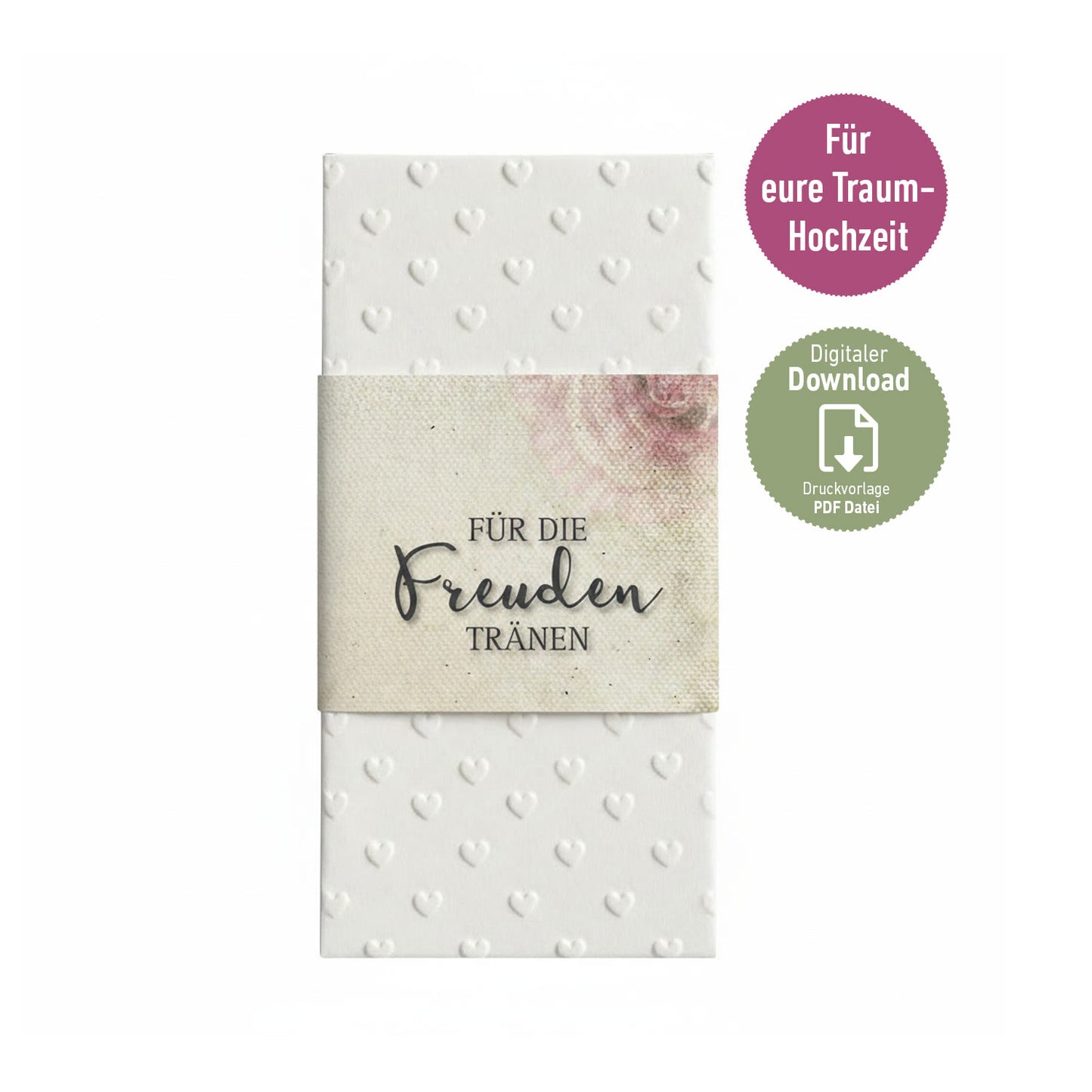 Freudentränen Banderolen Rosen (download)