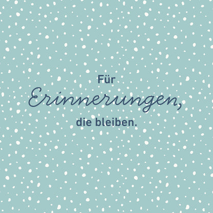 Süße Gästebuchkarten zur Einschulung in Beige Mint