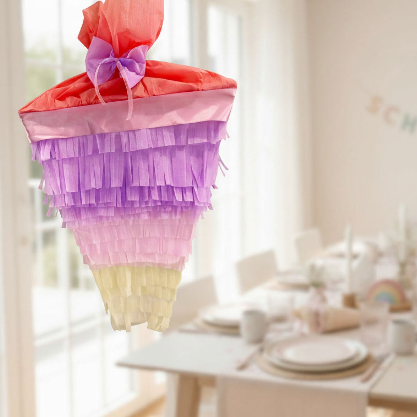 DIY Piñata zur Einschulung – Bastelvorlage als PDF zum Download | Schultüten-Pinata selbst basteln | Einschulung, Zuckertüte, Schulanfang
