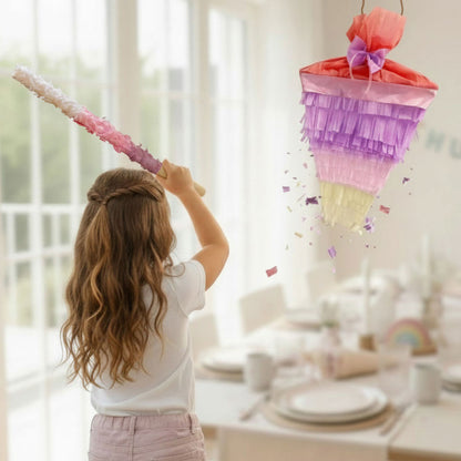DIY Piñata zur Einschulung – Bastelvorlage als PDF zum Download | Schultüten-Pinata selbst basteln | Einschulung, Zuckertüte, Schulanfang