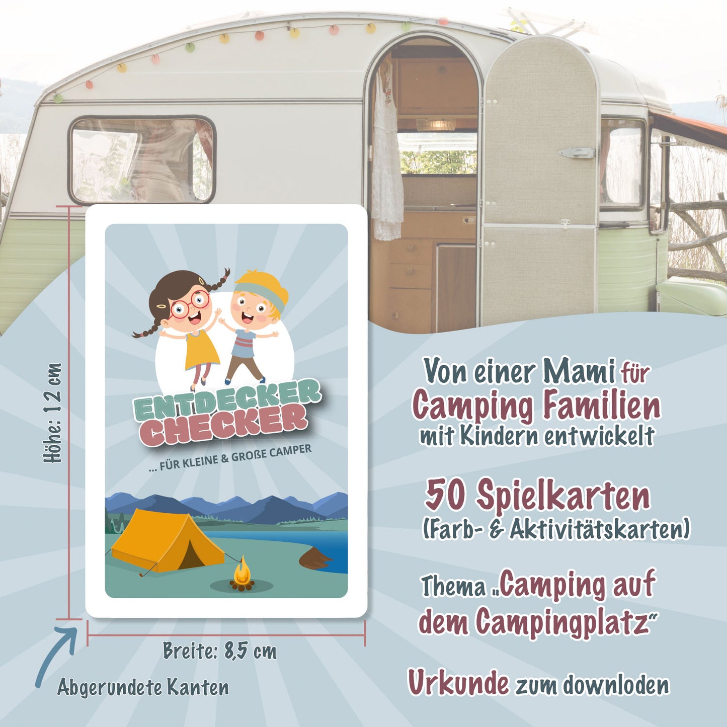 Campingspiel für Kinder – Outdoor Kartenspiel