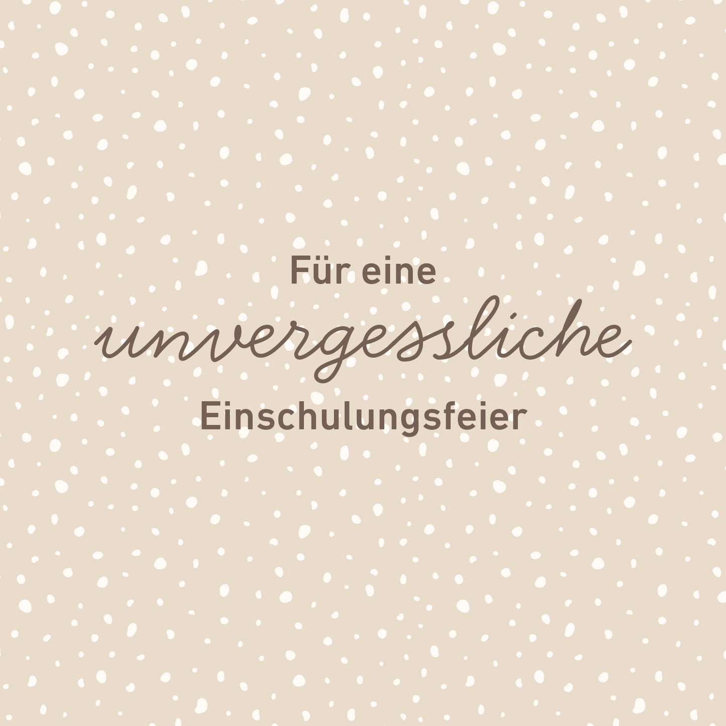 Serviettenbanderolen Einschulung (Beige)